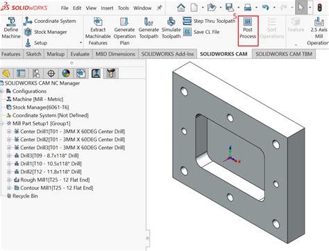 SolidWorks Cam Post Processor 的图像结果