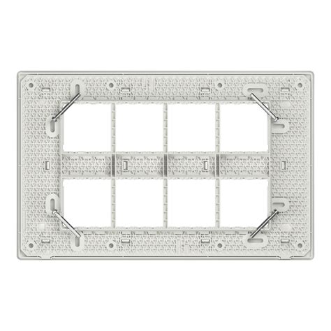 MZCP16M_SG - Cover frame, Miluz ZeTa, 16 module, silver grey ...