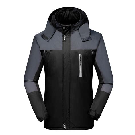 ohmzyzo Men's Waterproof Ski Jackets Snowboard Thermal Hooded Coats ...