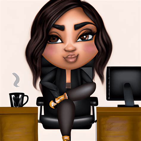 Black Women Clipart Set Of 30 Office Girl Clipart Lady Boss Png/boss Lady Emoji