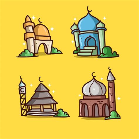 Moschee Illustration Ramadan | Premium Vektor