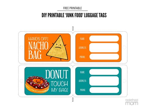 Free Printable Luggage Tag Templates [PDF, Word]