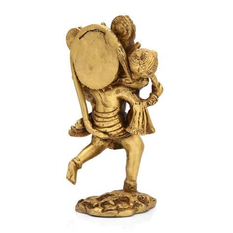 Buy Online Brass Shri Ram Laxman Sitting on Shoulder of hanuman ji ...
