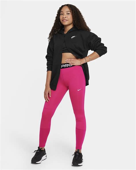 Nike Pro Dri-FIT Older Kids' (Girls') Leggings. Nike CZ