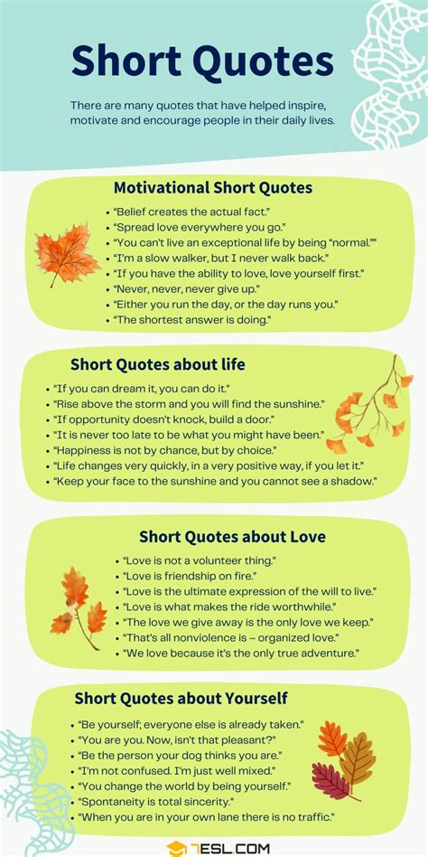 80+ Powerful Short Quotes to Find Your Daily Motivation • 7ESL