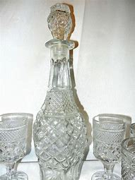 Image result for Handmade Scottish Glass Wine Decanter Vintage