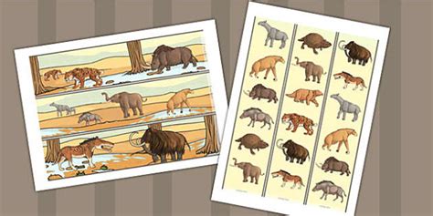 Prehistoric Beasts Display Border