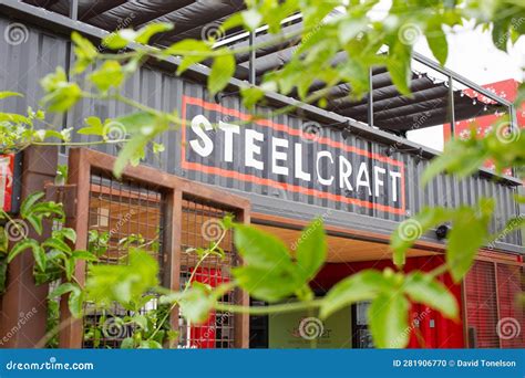 Steelcraft sign editorial image. Image of repurposed - 281906770