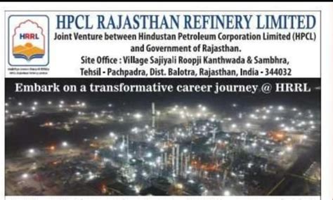 HPCL Rajesthan Refinery Ltd Job Vacancy for Chemical Electrical ...
