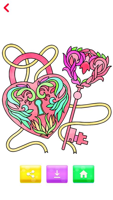 Valentine Color by Number - Grownups Paint + Glitter + Crayon Coloring ...