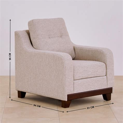 Buy Sylvester NXT Fabric 1-Seater Sofa - Beige from Home Centre at just ...