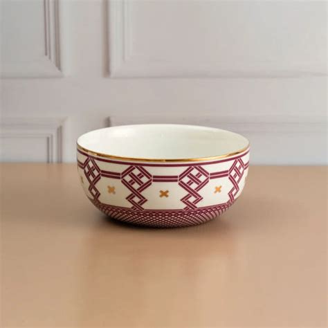 Mauve Weave Small Serving Bowl