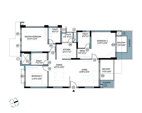 BCM Panache | 3 & 4 Bed Luxury Apartments in Judicial Layout, Yelahanka