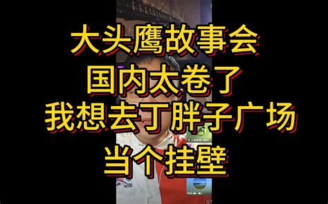 大头鹰故事会 国内太卷了 我想去丁胖子广场当个挂壁-大头鹰故事会-大头鹰故事会-哔哩哔哩视频