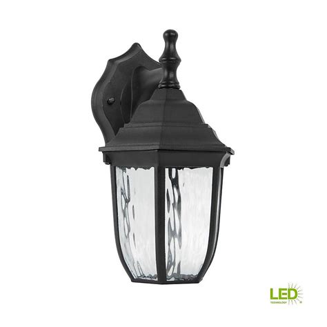 Sunset Lighting 10.875-in H Matte Black Hardwired Integrated LED ...