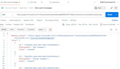 Email Graph API 的图像结果