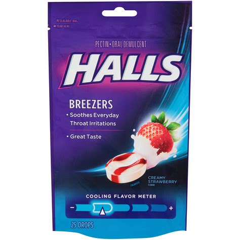 UPC 312546622197 - Halls Breezers Pectin Throat Drops Cool Creamy ...