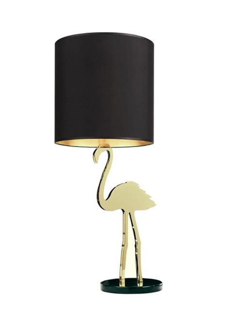 Design By Us - Crazy Flamingo Lamp - Table Lamp - Gold/Black