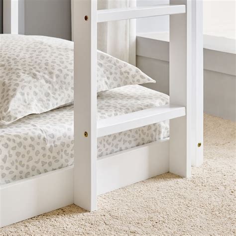 Buy Helios Taylor Sasa Solid Wood Floor Bunk Bed - White from Helios by ...