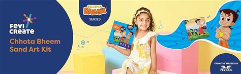 Buy Fevicreate Chhota Bheem Chhutki Sand Kit | All-in-one DIY Craft Kit ...