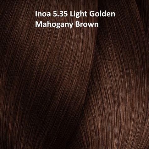 Loreal Professional Inoa 5.35 Color Tube Light Golden Mahogany Brown ...