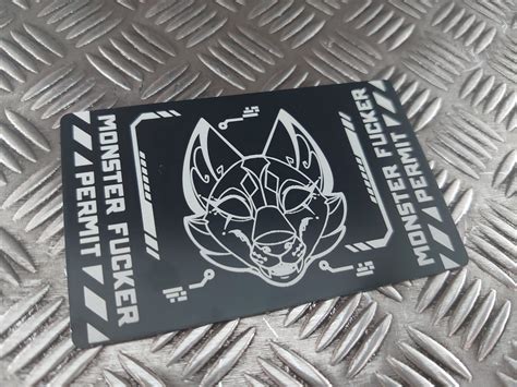 *WEREWOLF* MONSTER FUCKER PERMIT (femme. ver) - Illumi-Nation Cyberwear