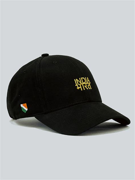 Motherland Black Bharat India Cap - 100% Cotton, Unisex Fit ...