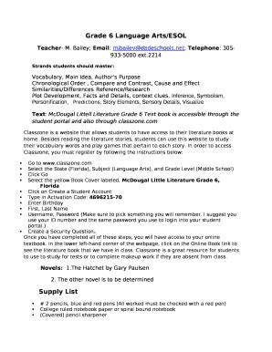 Grade 6 Language Arts/ESOL - aventurawaterwaysk8 dadeschools Doc ...