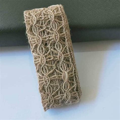 Natural Jute Burlap With White Lace | Natural Color| Craft| Art ...