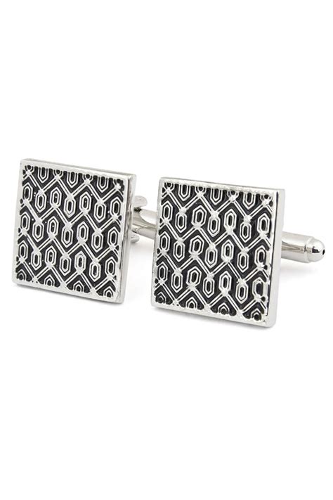 Designer Black Enamel Cufflinks – GROOM2B