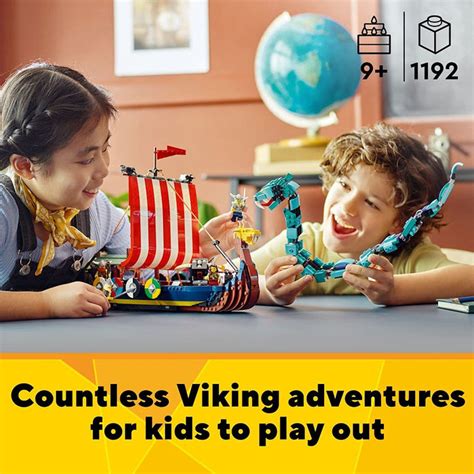 LEGO 31132 Creator 3in1 Viking Ship and The Midgard Serpent - 1192 Pie ...