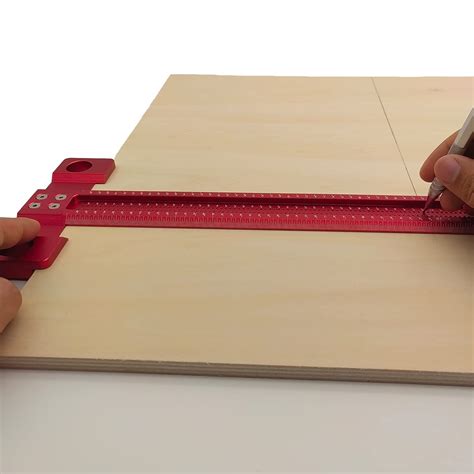 Buy ACEgoes Woodworking Scriber T-Square Ruler 600mm, Architect Ruler ...