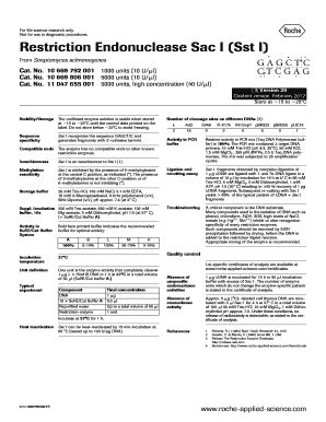 Fillable Online Restriction Enzyme Activity in Promega Buffers Fax ...