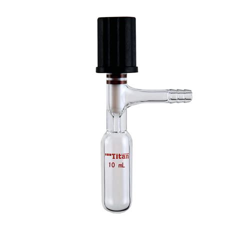 JRLGD 10ml Glass Schlenk Storage Tube Flask with 0-4mm High Vacuum ...