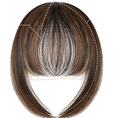 Bangs Hair Clip in Extensions Natural Fringe Bangs Clip-on Front Neat ...