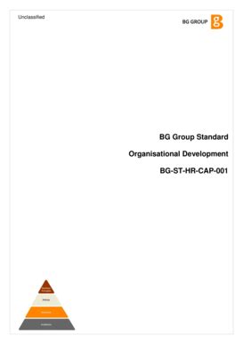 Fillable Online BG Group Standard Organisational Development BG Group ...