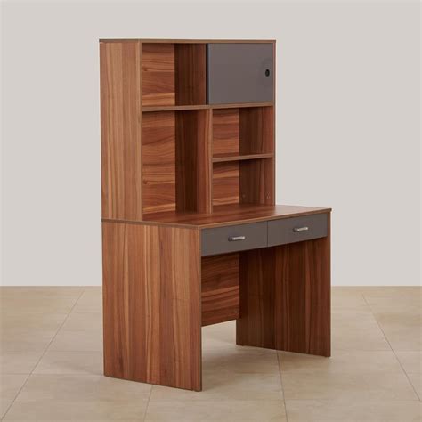 Buy (Refurbished) Quadro NXT Study Desk with Cabinet - Brown from Home ...
