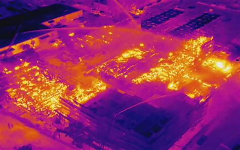 Emmet Drones — Drone with thermal camera shows hot spots in massive ...