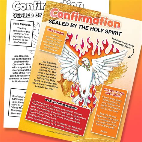 Printable Confirmation Full Color Fact Sheet | Digital Download - Etsy