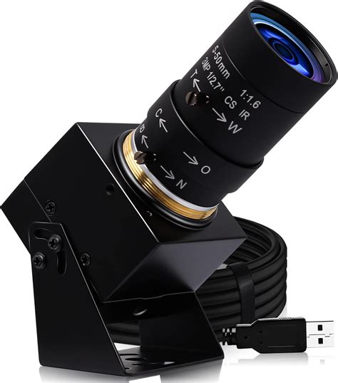 ELP 4K USB Camera Variable Focus Webcam 5-50mm 10X Zoom Varifocal ...