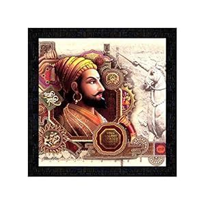 Generic Poster N Frames Printed Wooden Framed Poster of Chattrapati ...