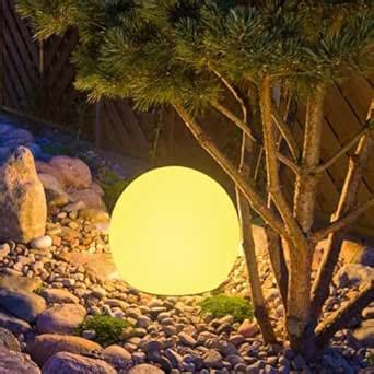 KEROVI 8 Inch Solar Globe Light Outdoor, 16 RGB Color Changing ...