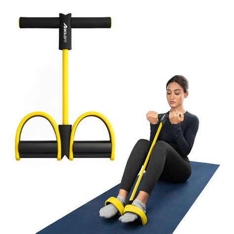 Rubber Tummy Trimmer - Yellow – Boldfit
