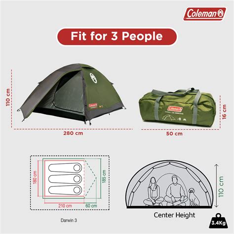 Coleman Darwin 3 Tent