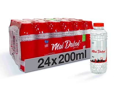 مياه شرب معبأة من ماي دبي، 24 × 200 مل Mai Dubai Bottled Drinking Water, 24x200ml