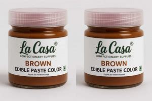La Casa Edible Paste Colors-Combo Of 2 | Brown | For Baking & More ...