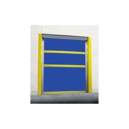 Tmi TMI Motorized Roll-Up Bug Dock Door with PVC Coated Blue Vinyl ...