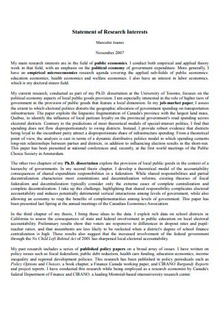 Image result for Research Interest Statement Example