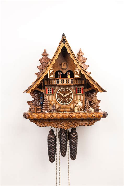 KM 18- Woodcutter with Pine Tree Original Mechanical German Cuckoo ...