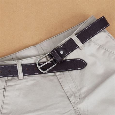 Berbanto Oxford Heritage Stitch Leather Belt for Men – BERBANTO